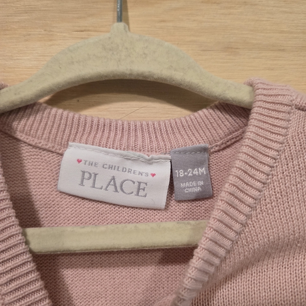 Pink Bunny Knit Sweater for Kids - Picture 3 of 4